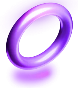 Decorative floating ring graphic