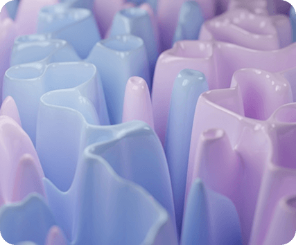 Pastel crystal 3D design