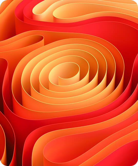 Abstract red spiral pattern